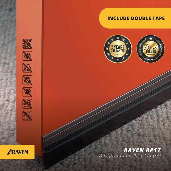 

promo RAVEN Door Bottom Seal RP17 Brown 920mm – Seal Penutup Celah Bawah Pintu Anti Serangga & Debu terlaris