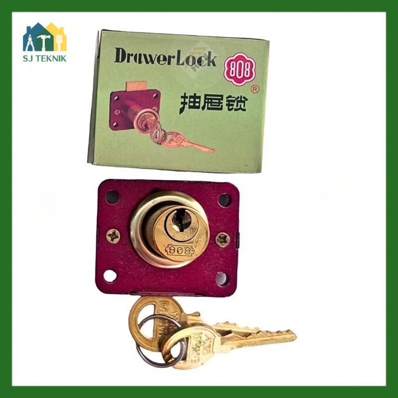 [GROSIR] Kunci Laci Lemari 808 Drawer Lock Keci 808 Original-SJT