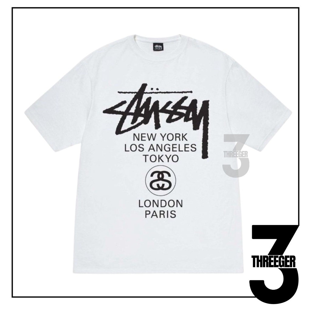 (COD) Stussy World Tour Tee White Original Authentic