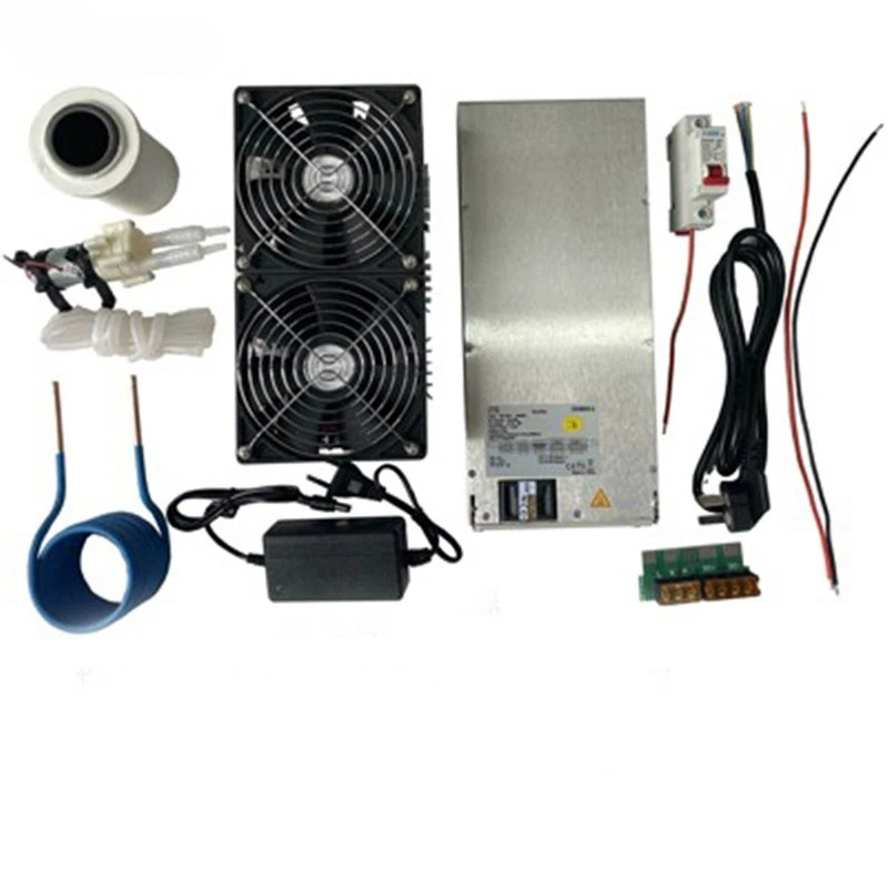2500 W ZVS-Induktionsheizung, Induktionsheizung, Leiterplattenheizmaschine + Heizspule + 70-ml-Smoke