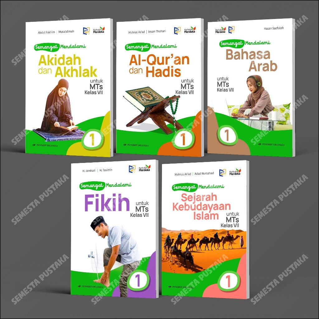 

Buku Paket Kelas 7 MTs Semangat Mendalami Madrasah Tsanawiyah Erlangga Kurikulum Merdeka