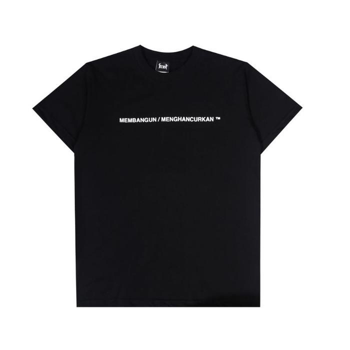 (COD) T-shirt Feast - Membangun/Menghancurkan Black - Black, XL