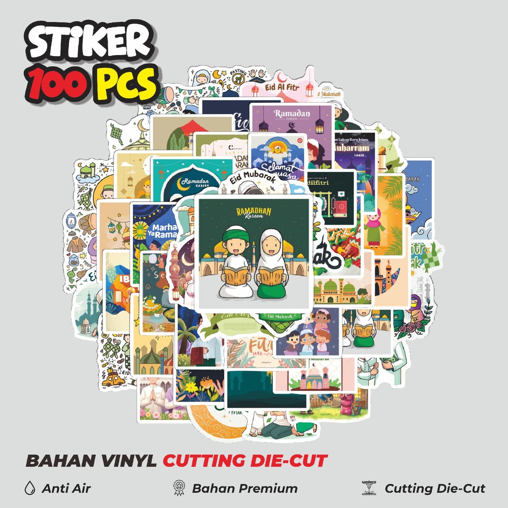 

Terbaru! 50 pcs Stiker Tema Idul Fitri V4 Dekorasi Lucu Kreatif untuk Notebook, Skateboard, HP