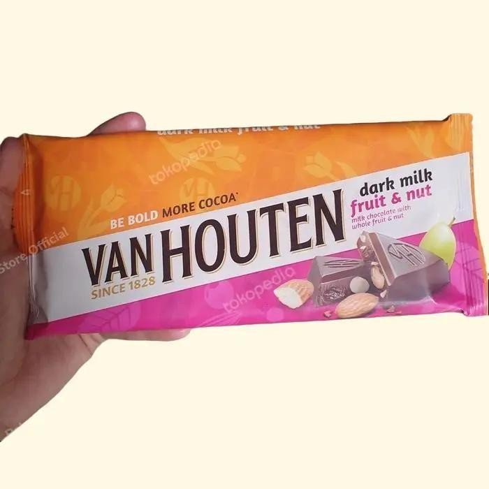 

Van Houten dark milk fruit & nuts chocolate Import 140gr