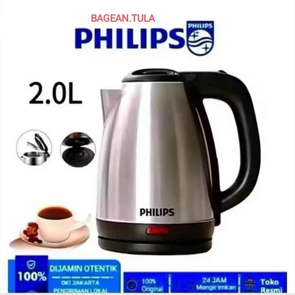 Teko listrik pemanas air Philips (2 liter)