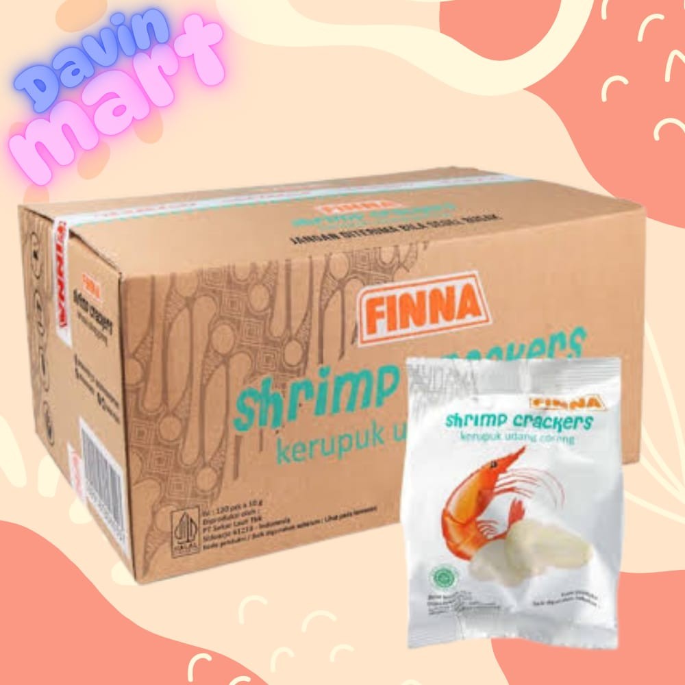 

Kerupuk Finna Udang Bawang Shrimp Cracker 120 x 10gr