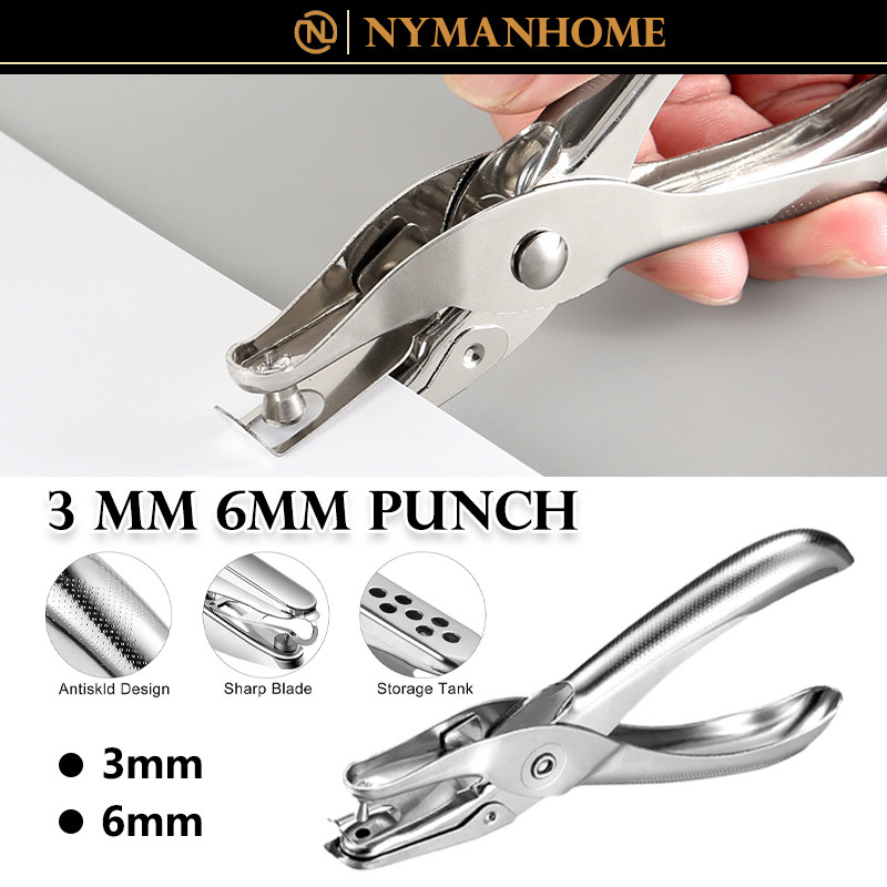 

3MM 6MM Pembolong Kertas/3MM ONE HOLE PUNCH/Cocok Buat Hang Tag
