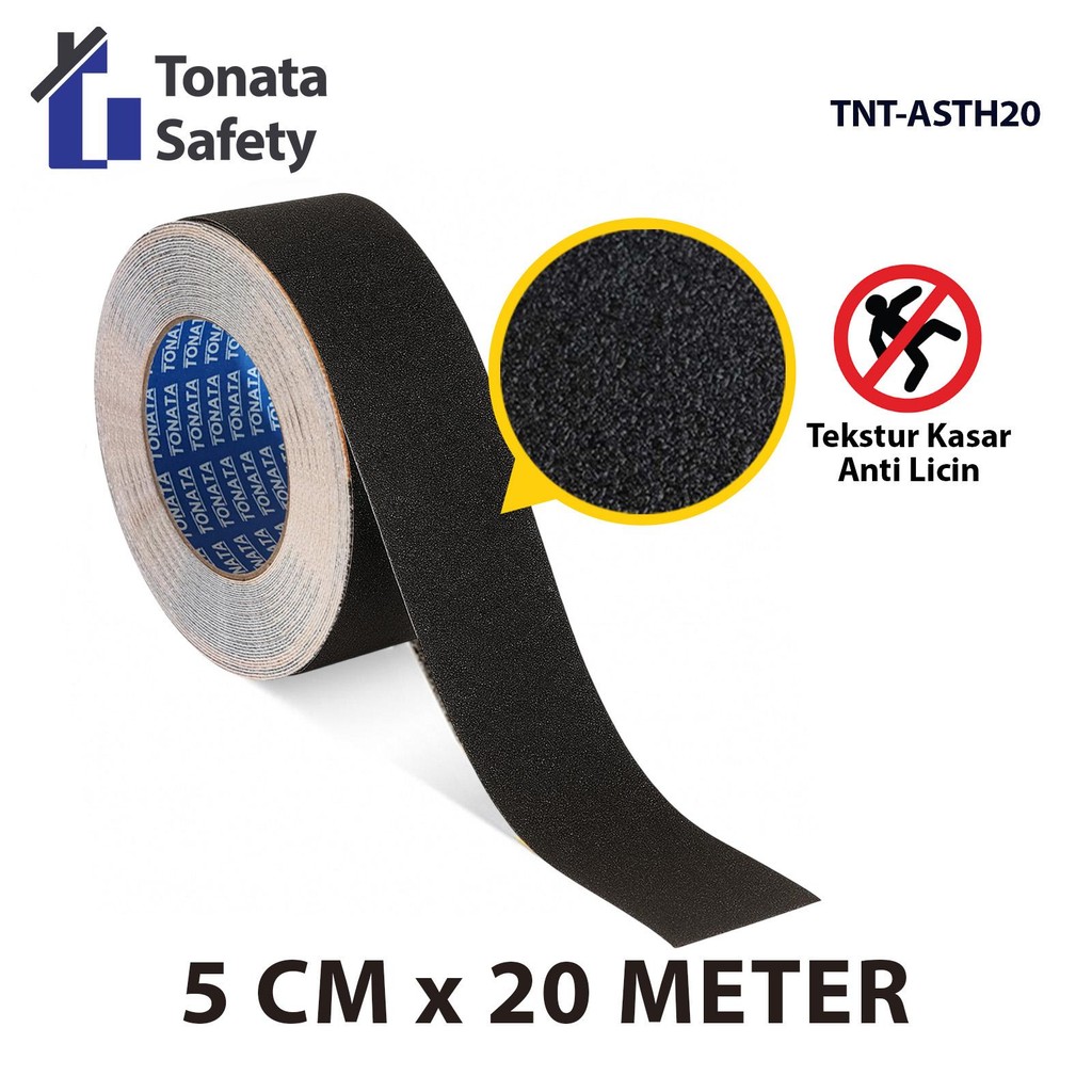 

Anti Slip Tape Tonata / Lakban Anti Licin Hitam 5 cm x 20 Meter