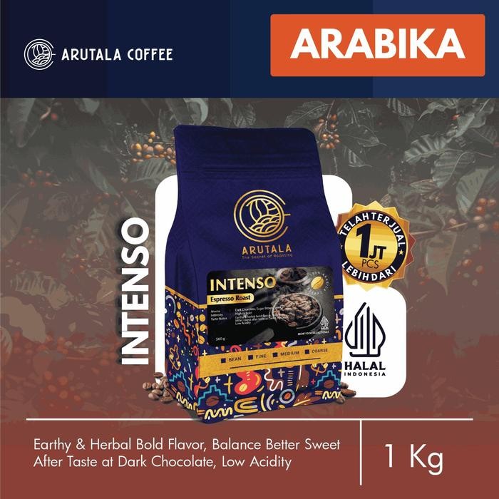 

PROMO ARUTALA Kopi Intenso Espresso Roast 1KG - Biji