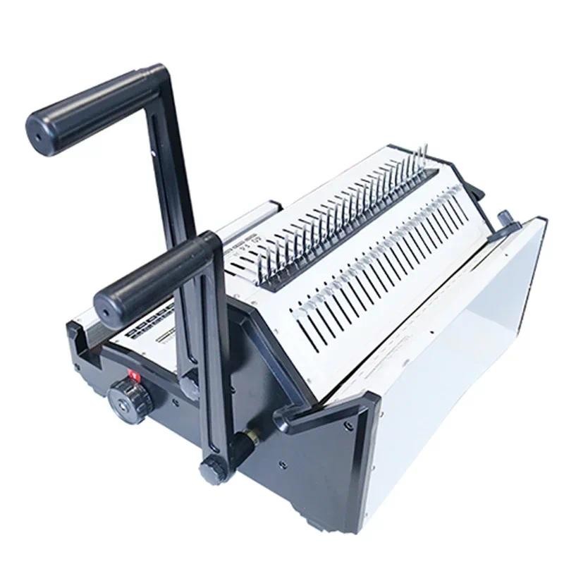 

New Electric Wire Binding Machine Clip Binder Comb Binding Three-in-one 40hole Iron Ring/24hole Rubber/10 Hole Clip Heavy Punchi