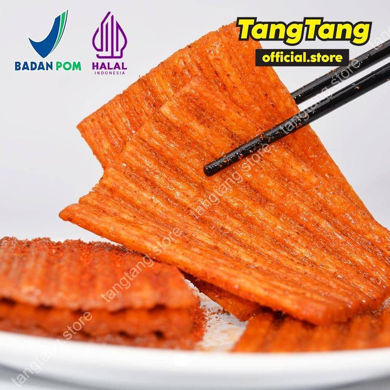 Classica2106 Snack Tang Tang Lembaran Pedas Manis Latio Lokal Halal 30G X 8 Pc