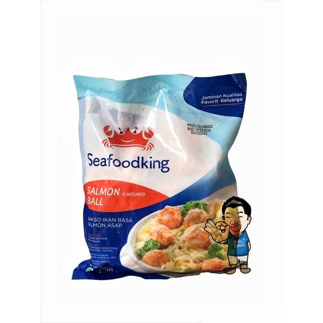 

PROMO! Seafood King Bakso Ikan rasa Salmon- Salmon Flavour Ball 500 g