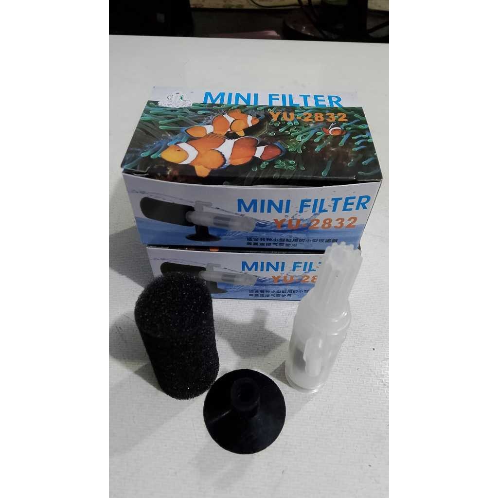 MINI FILTER AQUARIUM / FILTER MINI AQUARIUM / SPONGE FILTER & AIRSTONE AQUARIUM