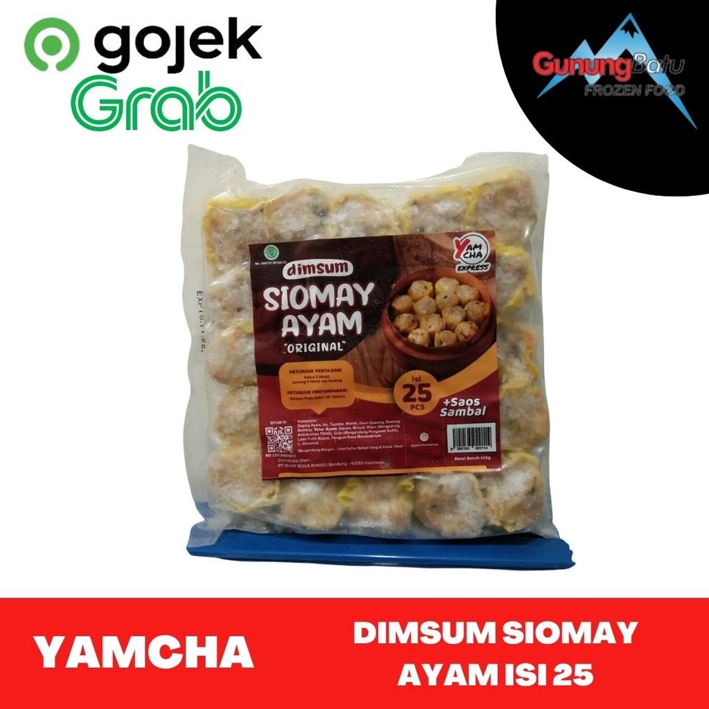 YAMCHA DIMSUM SIOMAY AYAM ISI 25 / YAMCHA PANGSIT AYAM KULIT TAHU ISI 10