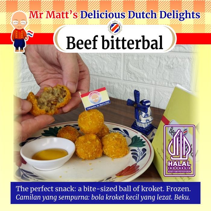 

Bitterbal (beef ragout snack, bola kroket) deep frozen (Pack of 6)