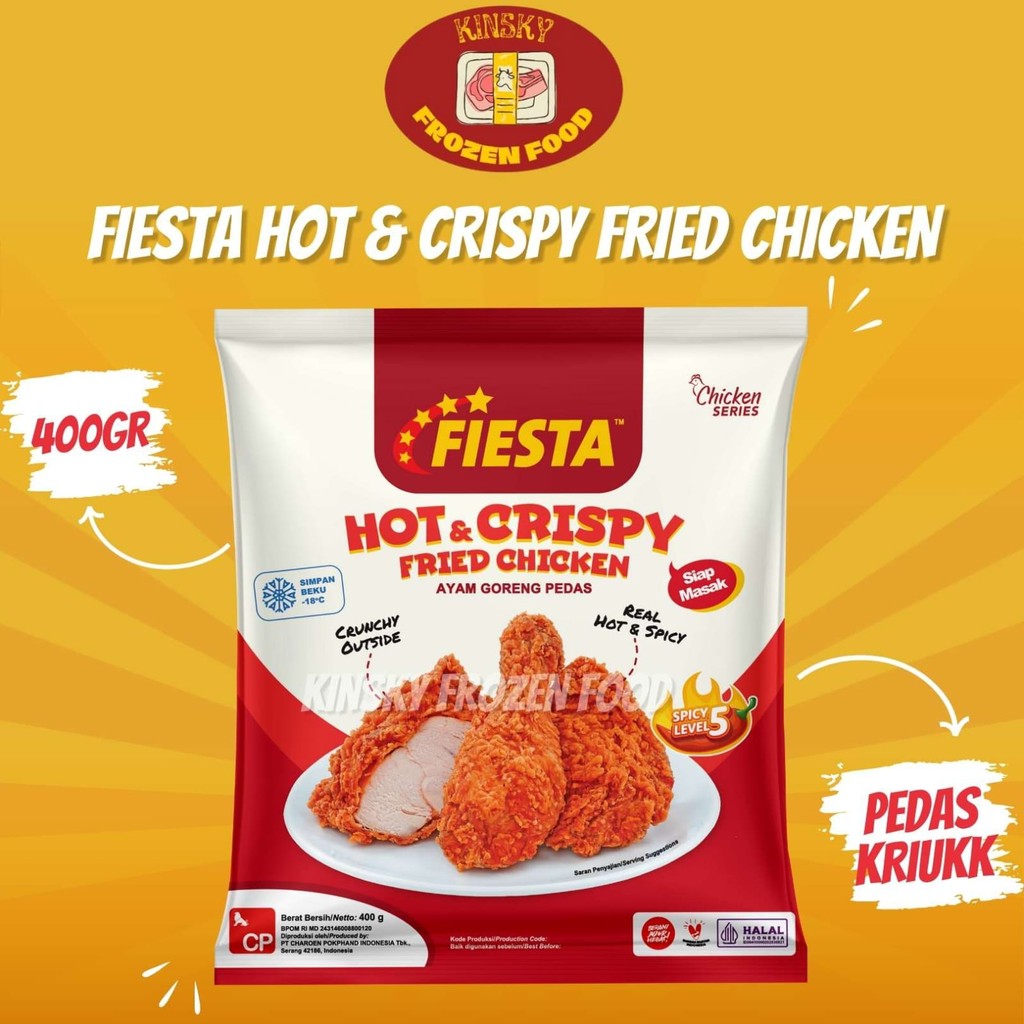 

FIESTA HOT & CRISPY FRIED CHICKEN LV.5 400GR