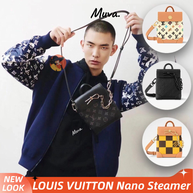 Louis Vuitton LV bag Nano Steamer Men's Shoulder Bags