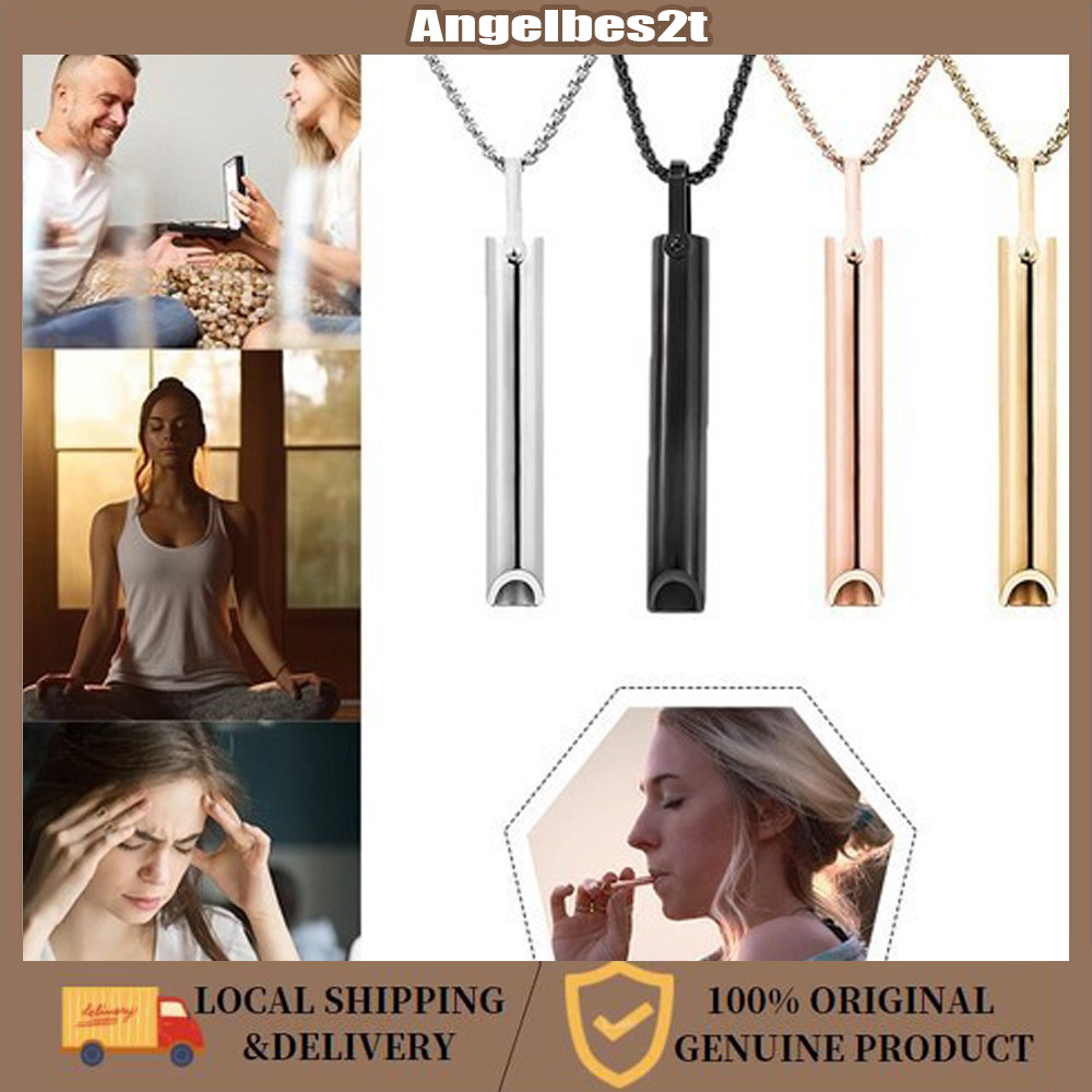 Kalung Pernapasan Quit Smoking - Terbuat dari Baja Anti Karat Alat Bantu Berhenti Merokok untuk Pern