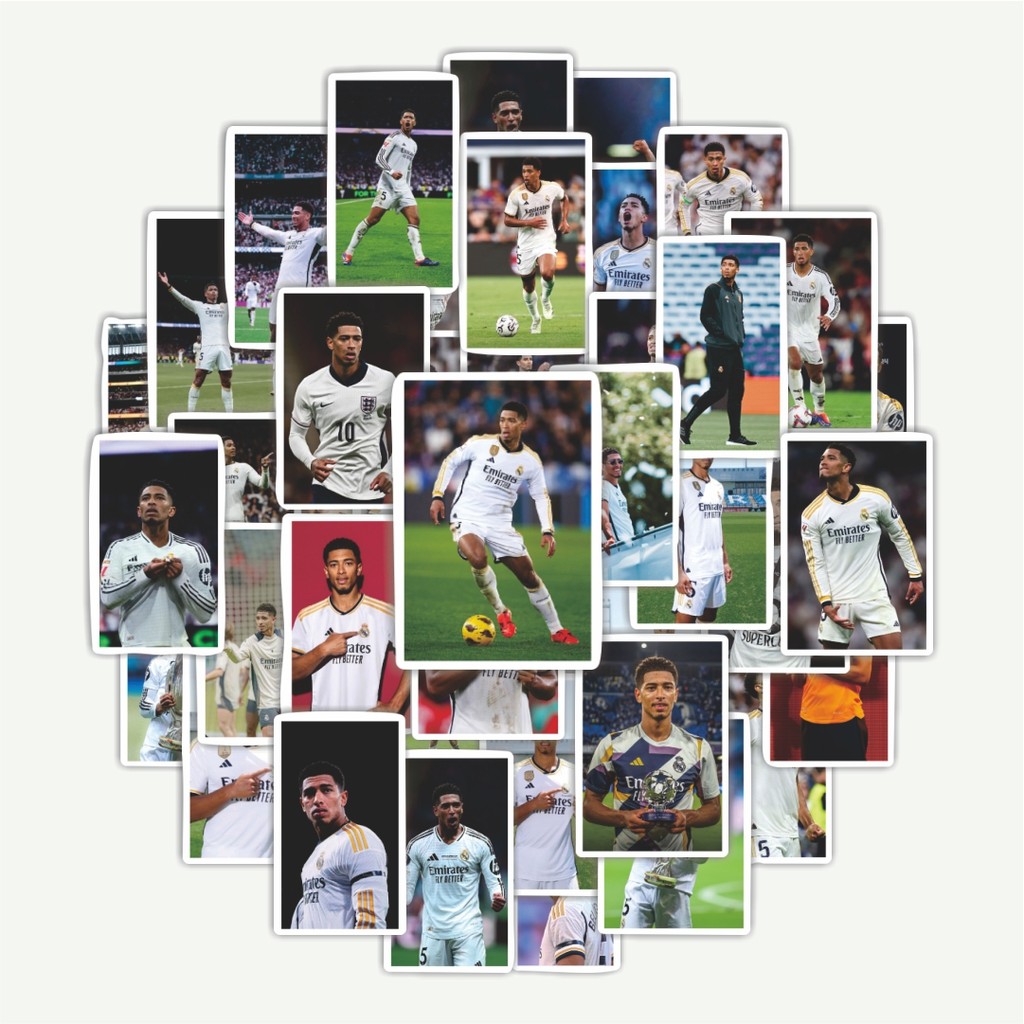 

Sticker Pack Stiker Sepak Bola RM Bellingham V3 | Sticker TUMBLR | Stiker LAPTOP KOPER HELM