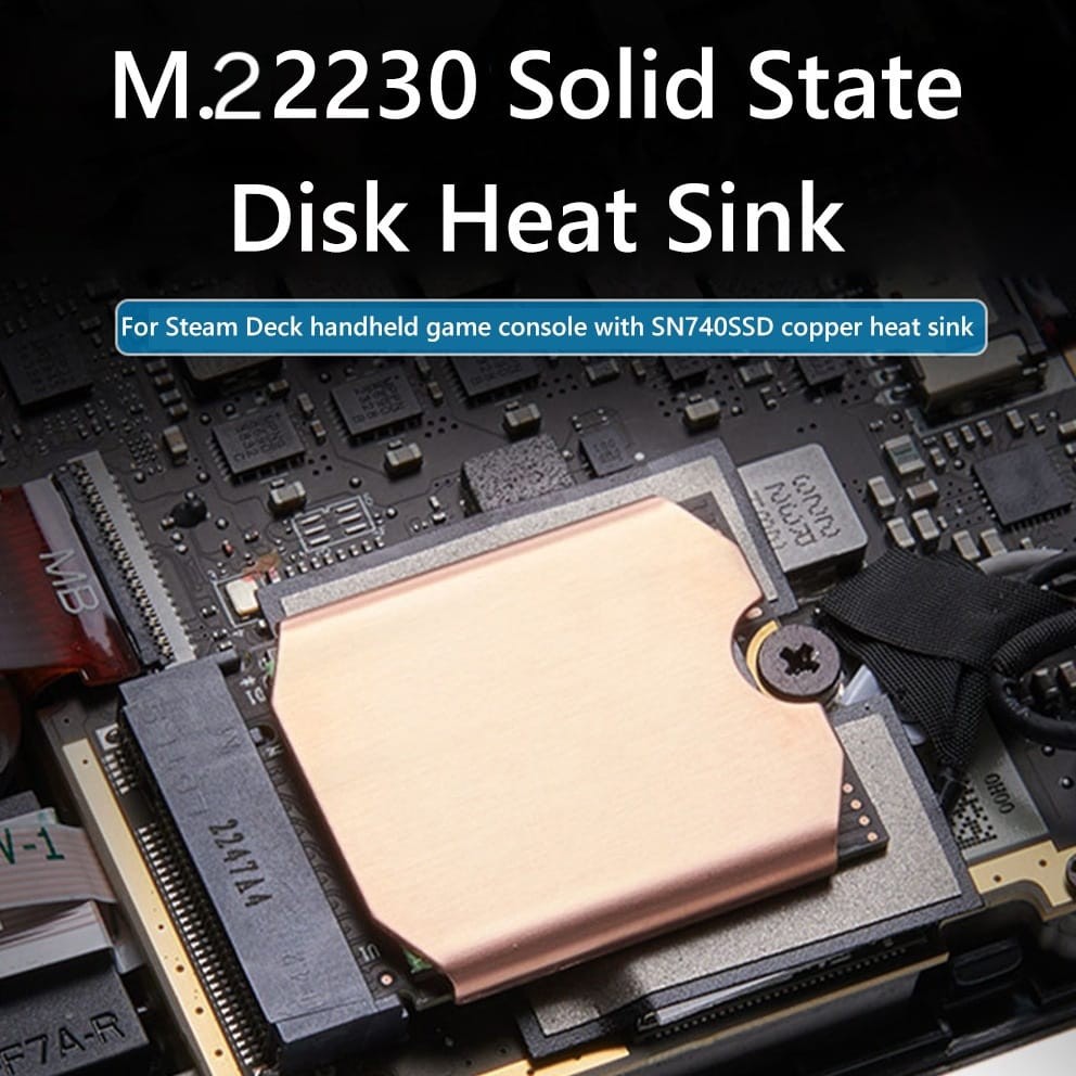 Heatsink SSD M.2 2230 NVMe Console Game Copper Cooler