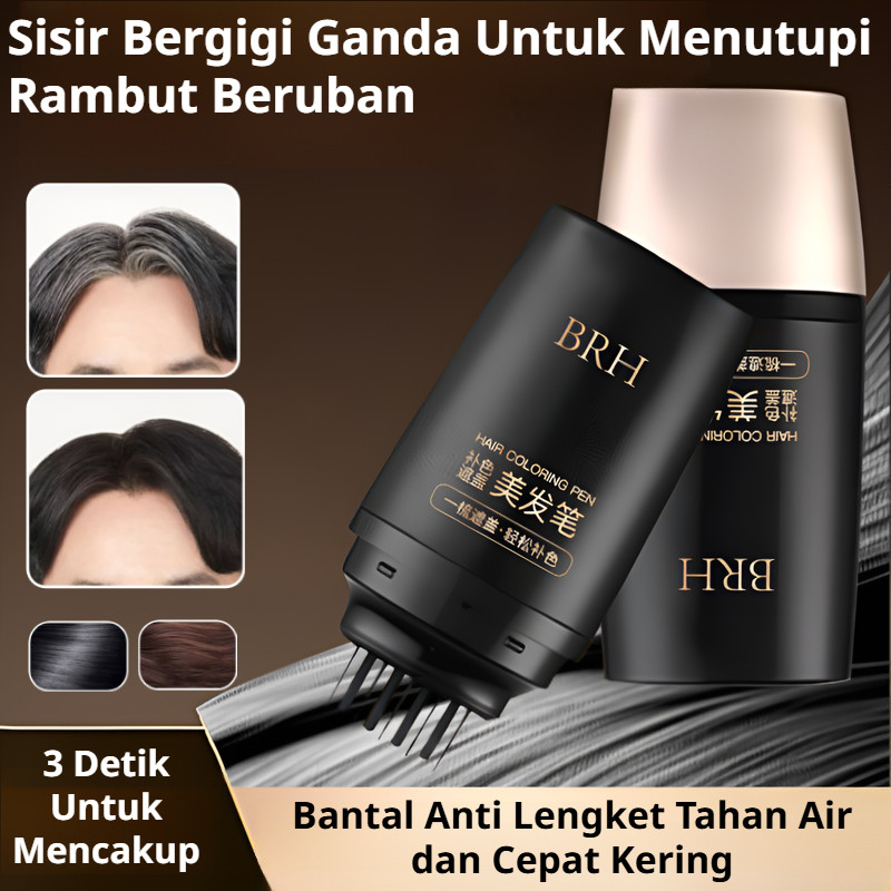 [COD + Pengiriman 24 Jam] Pensil Warna Rambut / Alat Penutup Uban Instan / Sisir Rambut Dengan Sisir