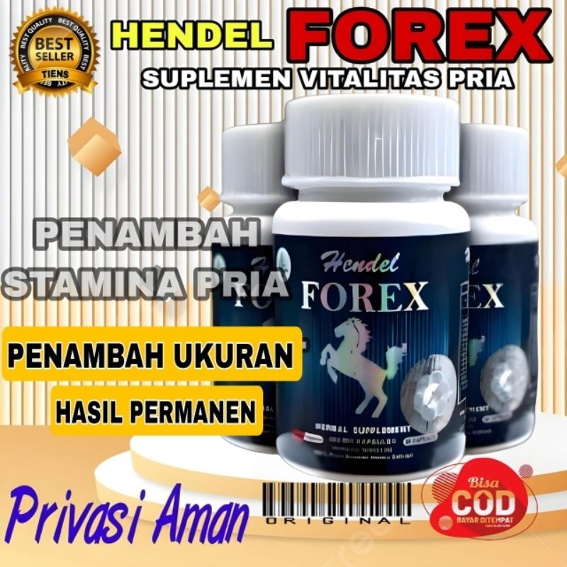 KAPSUL PENAMBAH UKURAN (FOREX) HENDEL FOREX ASLI ORIGINAL HERBAL ALAMI PENAMBAH STAMINA TAHAN LAMA A