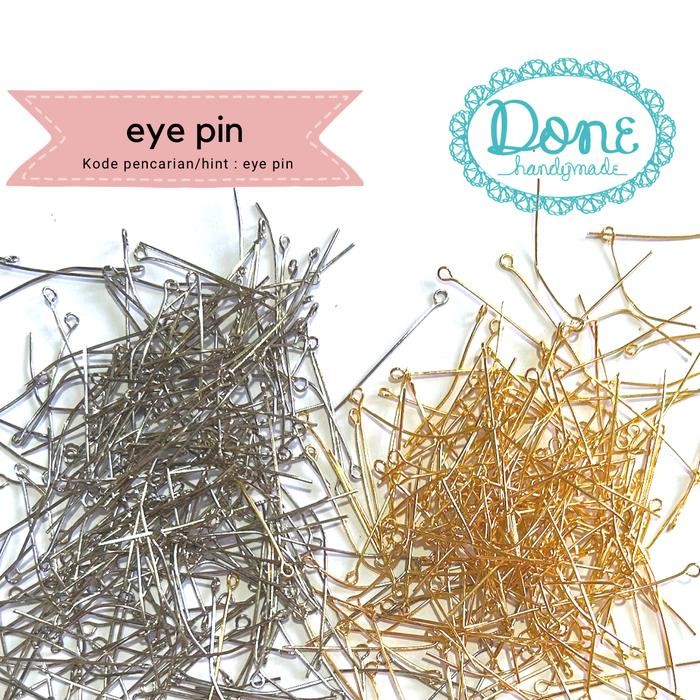 

Eye pin paku craft lub nail paku kerajinan tangan - silver, 2cm
