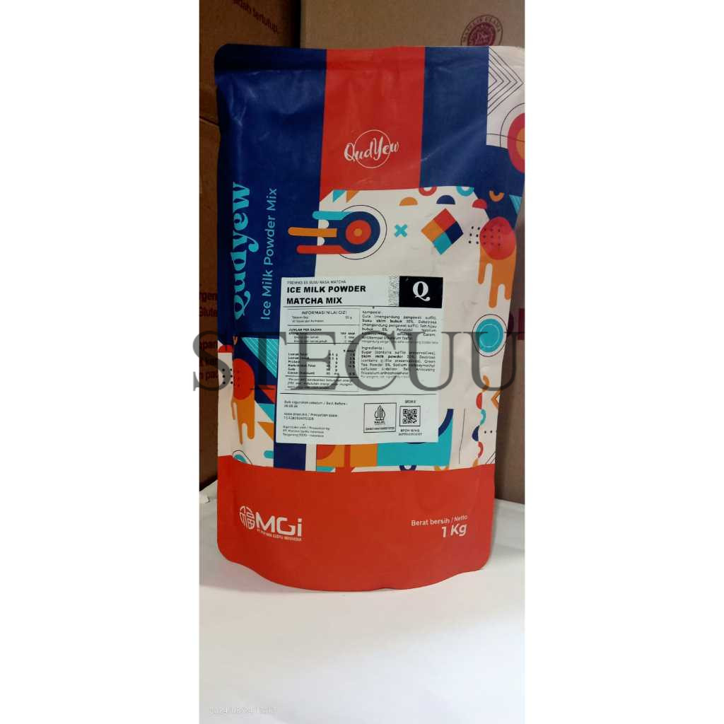 

Soft Ice Cream Qudyew Powder Matcha / Butterscotch / Almond Bubuk es krim ASLI Premium