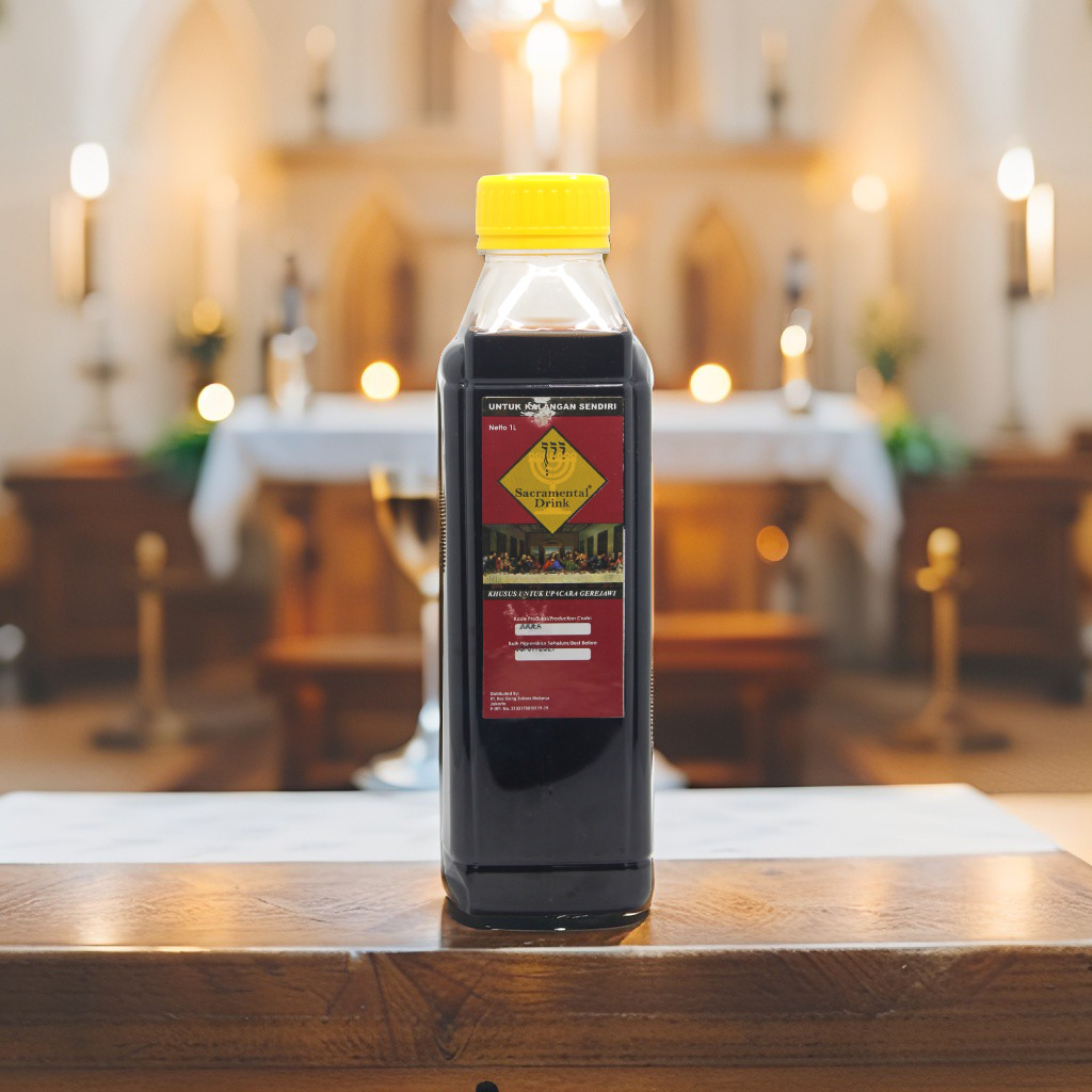 ANGGUR PERJAMUAN 1 LITER (ROSGUNG) / ANGGUR PERJAMUAN KUDUS / ANGGUR KHUSUS PERJAMUAN