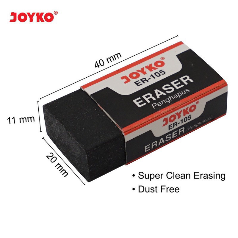 

(CCK STORE) Joyko Eraser Penghapus / penghapus joyko ER 105 Hitam