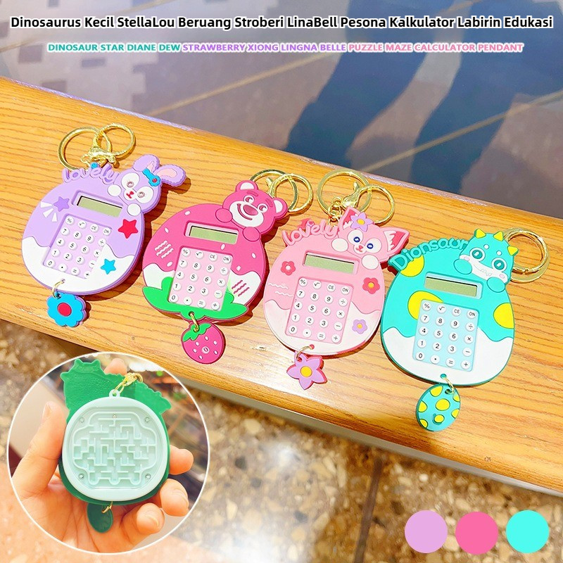 

Gantungan Kunci Kalkulator Portable Mini Karakter Lucu Keychain Gantungan Tas