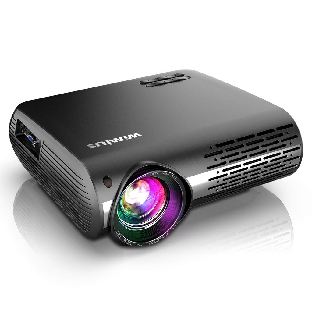 Wimius P20 Projector 10000 Lumens Video Projector Full HD 1080P Native Projector Support 4K Home The