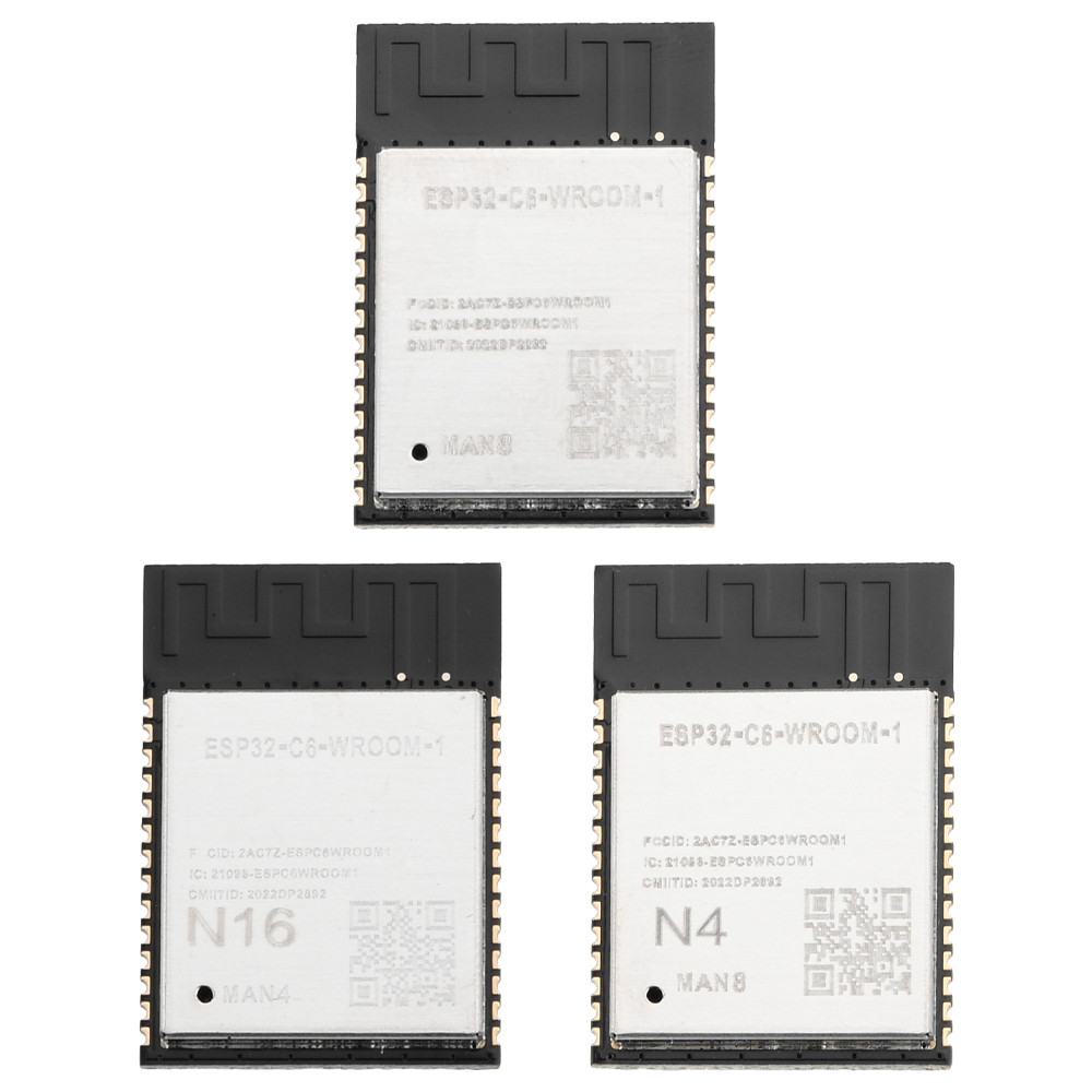 ESP32-C6  ESP32-C6-WROOM-1-N4 ESP32-C6-WROOM-1-N8 ESP32-C6-WROOM-1-N16  Wi Fi BT Module Development 