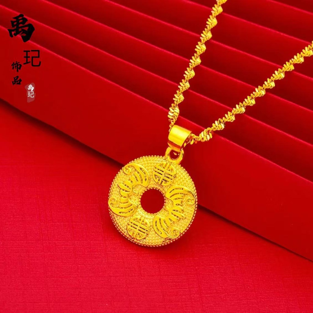 Kalung Liontin Cincin Emas untuk Wanita