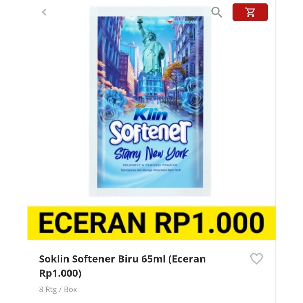 Softener Soklin Sachet (DUS)