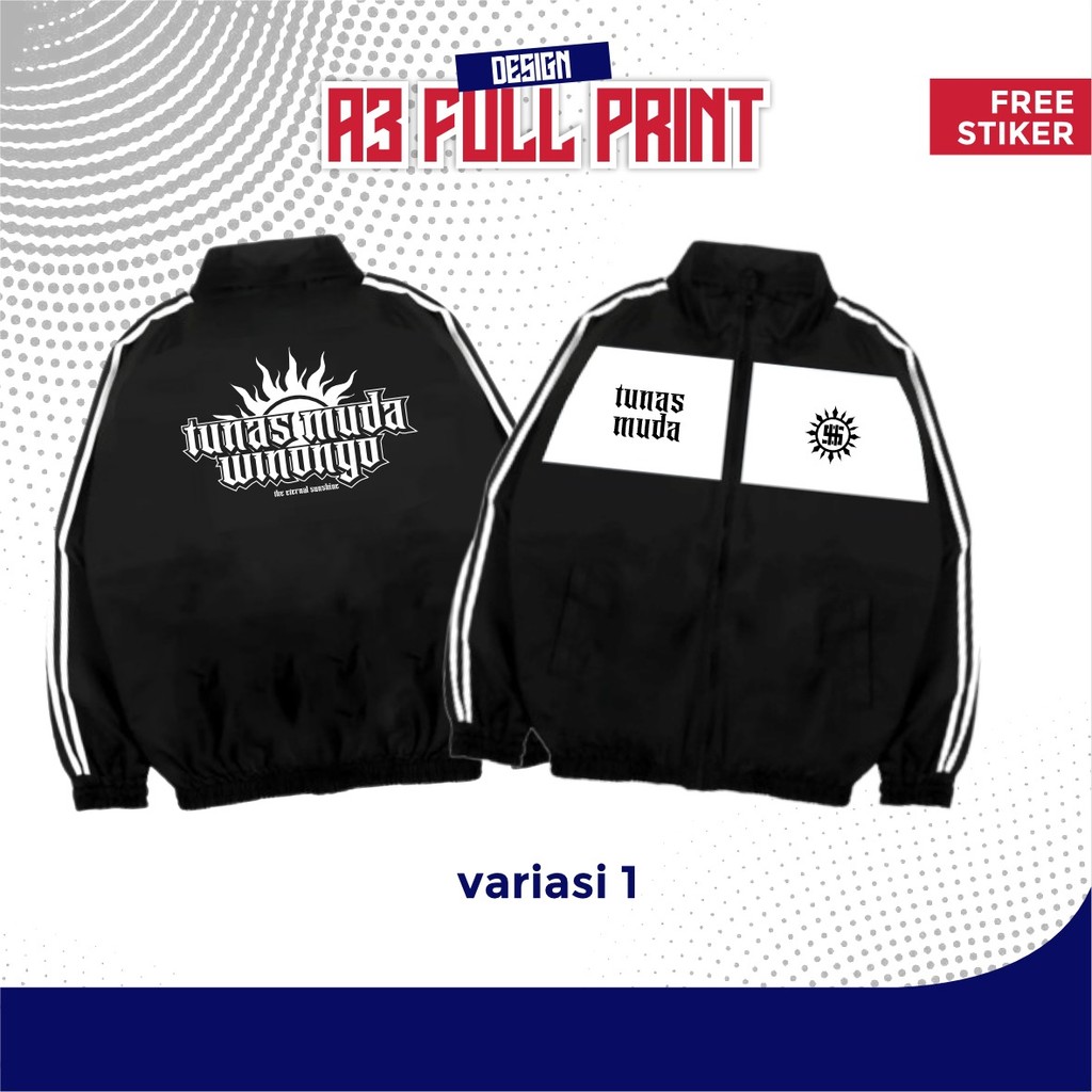 JAKET TRACKTOP PSHW TUNAS MUDA WINONGO - JACKET TRACTOP PSHW TERBARU - TRACKTOP SABLON BORDIR PSHW (