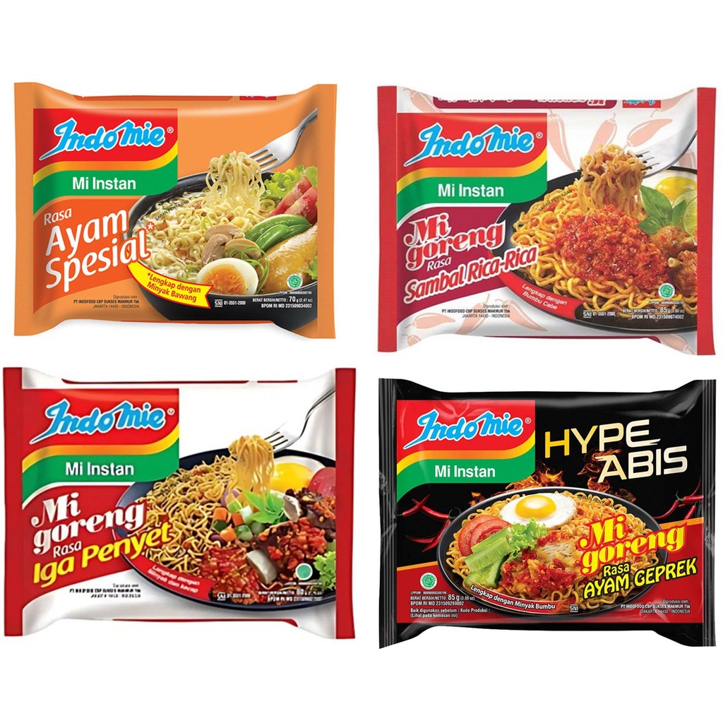 [KARTON] Indomie kuah Indomie goreng Mie Instan Campur [40 pcs / karton] 1 dus