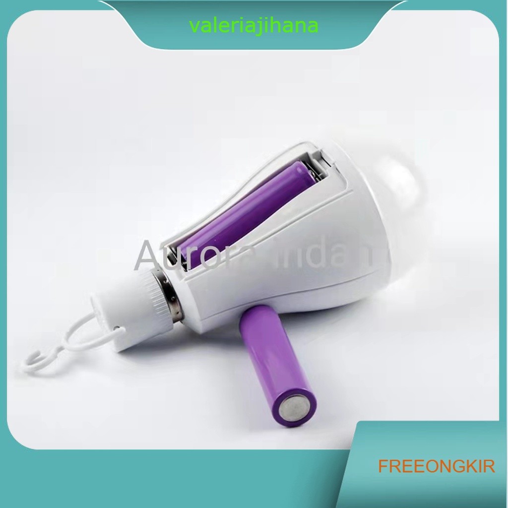 Emergency Led 20W 2 Baterai /Lampu Magic /Bohlam Emergency/Lampu Padam/Terang/Bonus Fitting