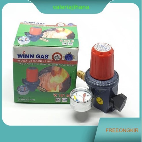 W181 REGULATOR GAS LPG + INDIKATOR METER WINN GAS W181