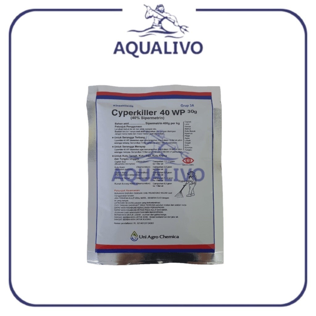 Cyperkiller 40 WP Pembasmi Hama & Kutu Sarang Walet Super Cyper Killer