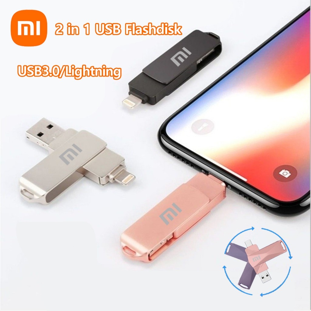 U201 Flashdisk 2TB OTG – Cocok untuk iPhone, iPad, dan PC – USB 3.0, 2-in-1, flash disk otg hp iphon