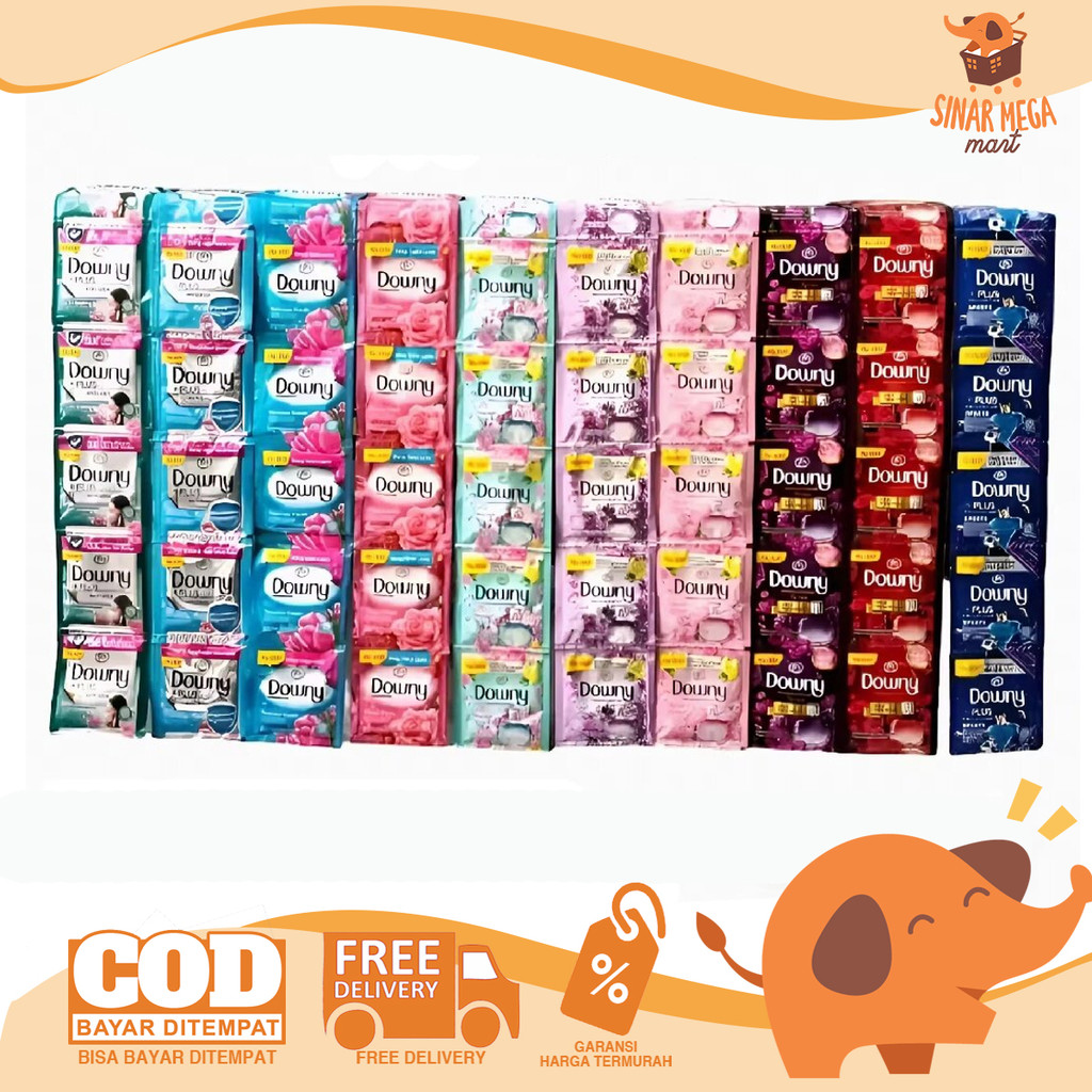 DOWNY Sachet RP.500 Renceng 12 All Varian 8ml | Downy Gopek 500 Adorable, Anti Apek, Floral, French