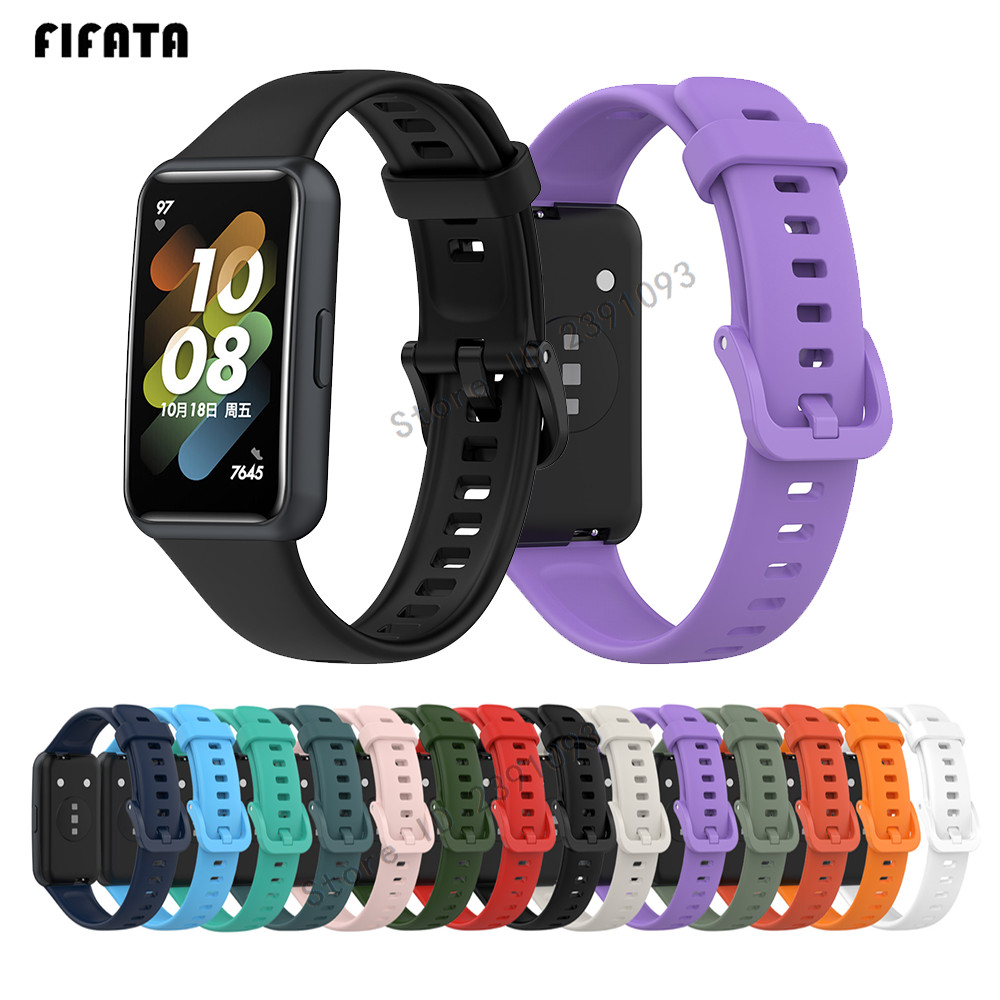 Silicone Strap For Huawei Wat- Band 7 Wat- Accessories Smart Replacement wat-bands Wristband Huawei 