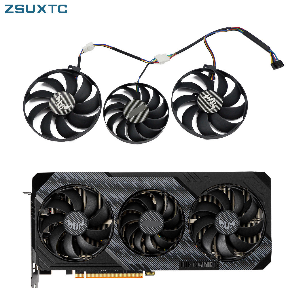 T129215SU T128010SU 7Pin 5600XT RX5700XT For ASUS Radeon RX 5600 5700 XT TUF X3 EVO OC Graphics Card