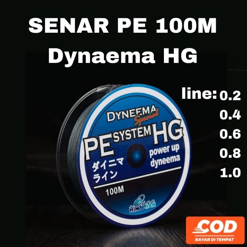 SENAR PE DYNAEMA 100METER KUAT BERKUALITAS BENANG PE DYNAEMA 100METER