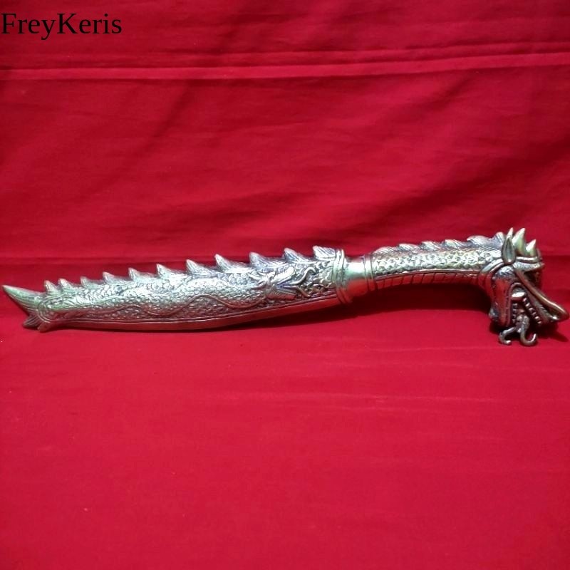 Keris Naga Antik Kuning Emas FR15