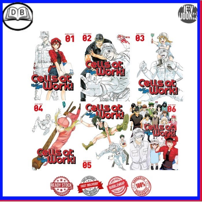 Komik Cells at Work (6 book series)