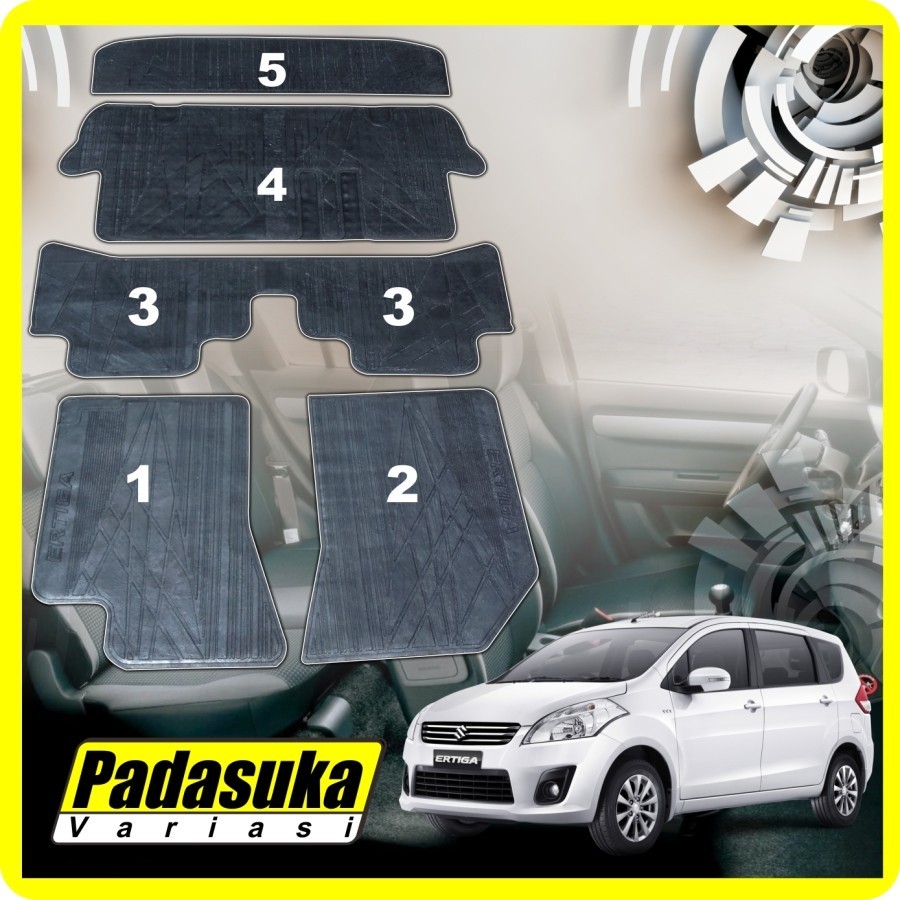 (ada contoh PEMASANGAN) Karpet Ertiga 2012 2013 2014 2016 2017 Karet Karpet Karet Ertiga Full Set