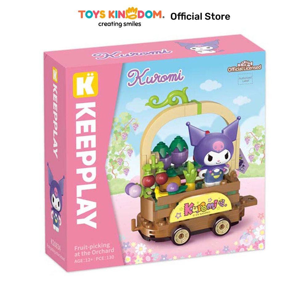 Toys Kingdom Keepplay Sanrio Kuromi Fruit Picking At The Orchard Keeppley Kids Toy Block Bricks Set 