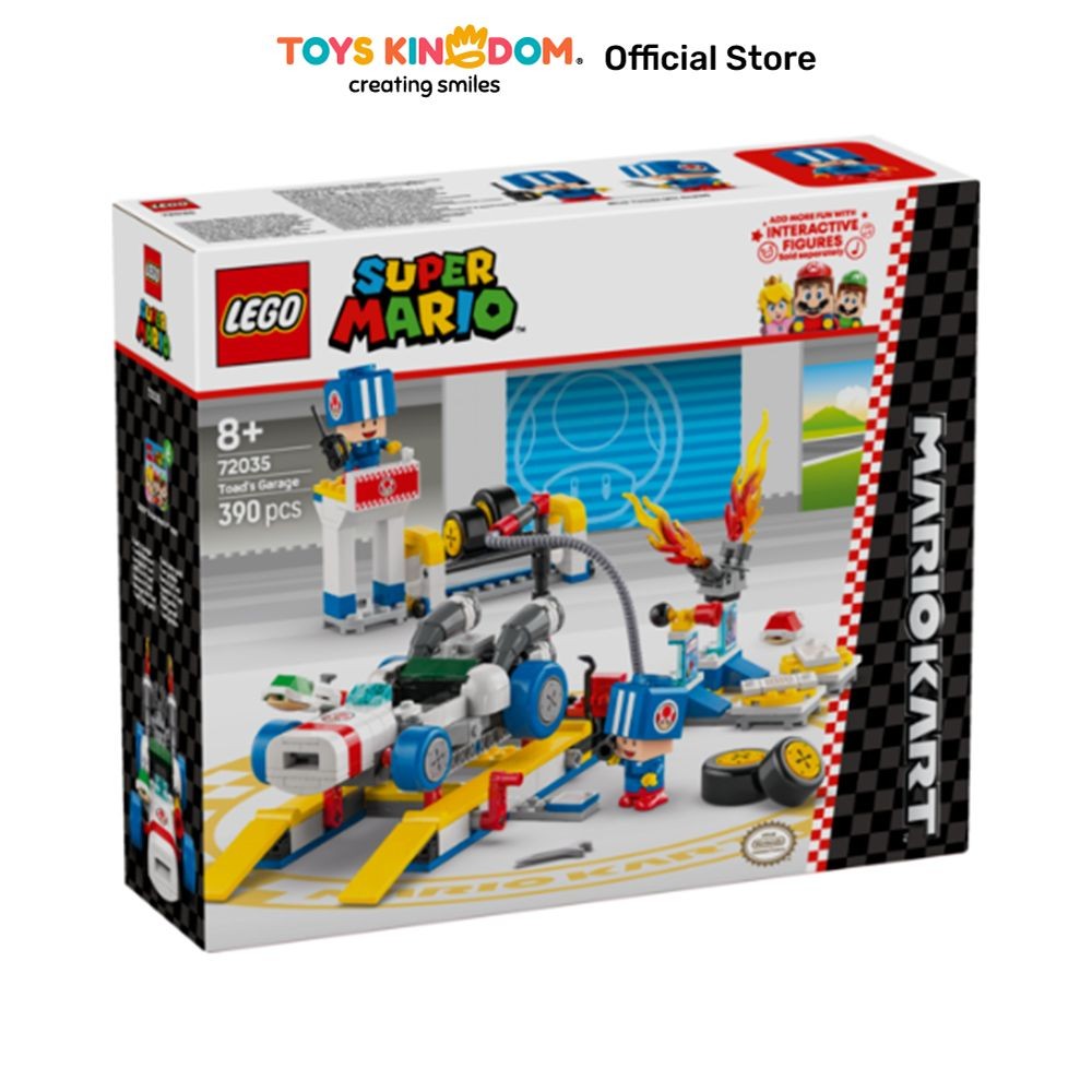Toys Kingdom Lego Super Mario Mario Kart Toads Garage Set 390 Pcs 72035 - Mix kids toy toys block br